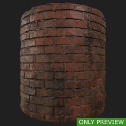 PBR Texture of Wall Bricks Dirty #2